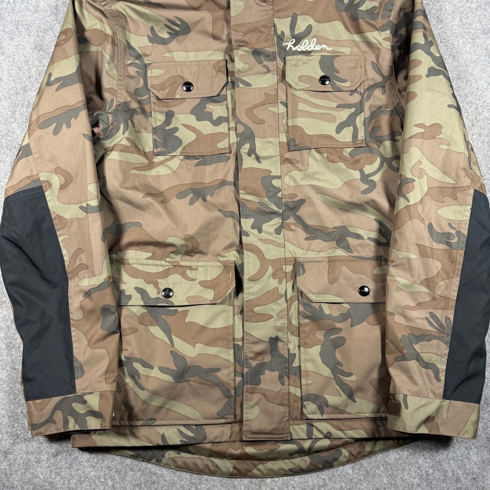 Holden Jacket Mens Large Camo Snowboard Waterproof Insulated Hooded Parka Shell - Picture 3 of 12